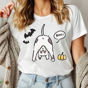 Halloween Dog Shirt, Cute Boo Puppy Graphic Tee, Funny Dog Shirt